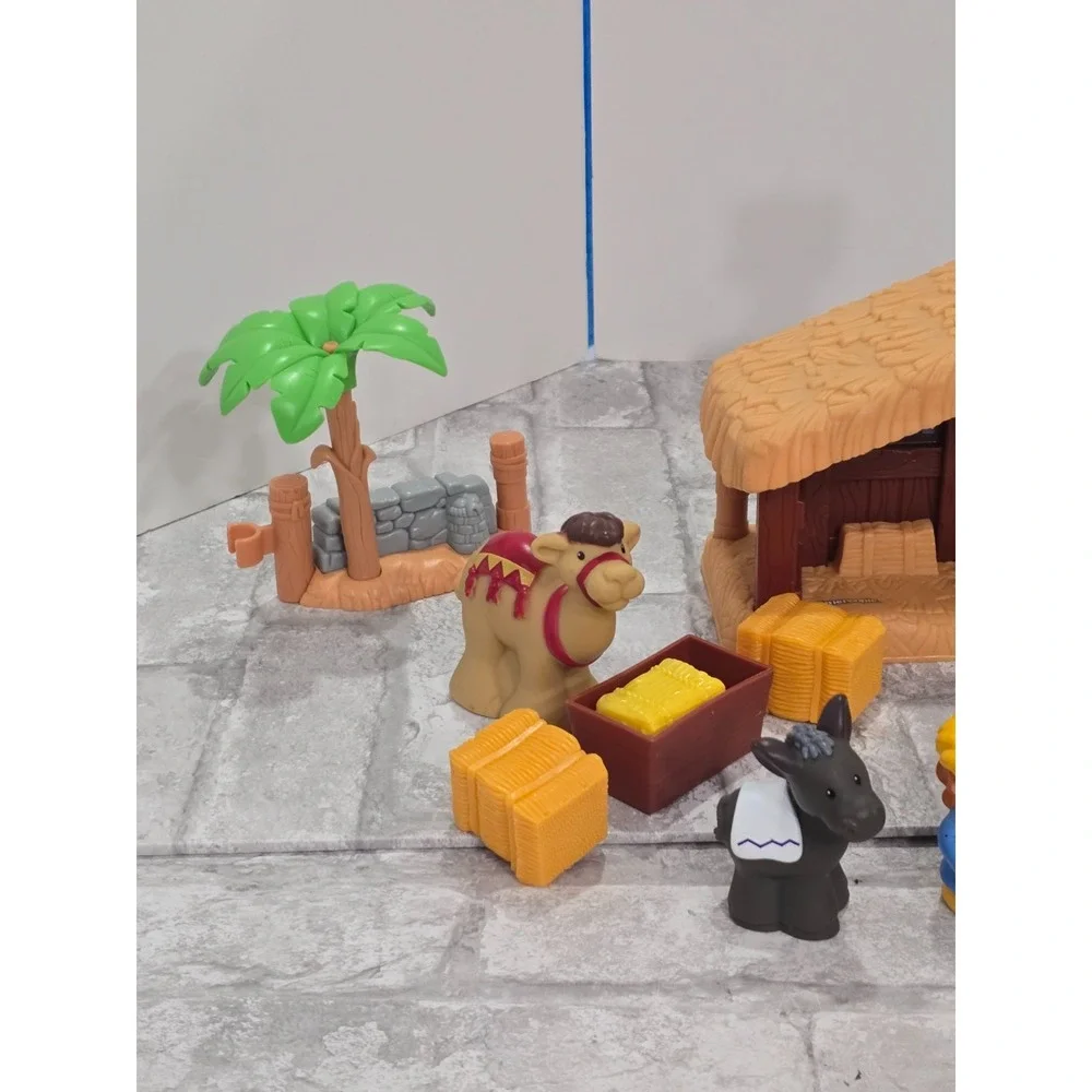 Fisher Price Little People Nativity Bethlehem Christmas Story Scene Set VIDEO